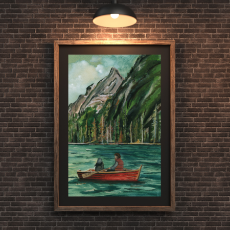 Day Tryp - Brown Brick Textured Wall Frame Mockup