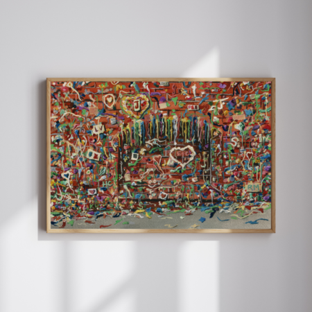Gum Wall - Black Luxury Photography Mockup