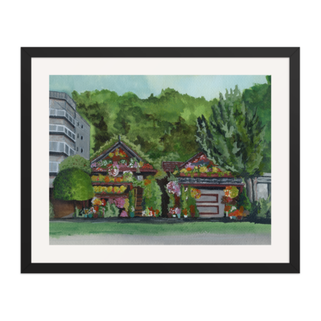 Alki Flower Houses | Fine Art Print