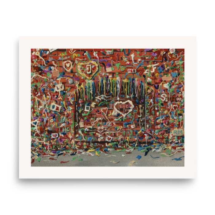 Seattle Gum Wall print artwork