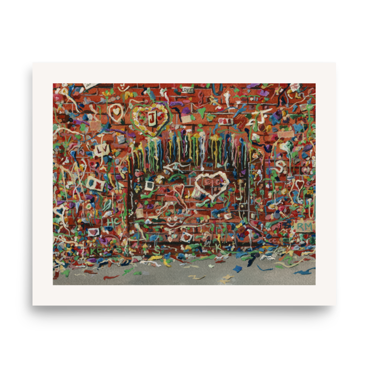 Seattle Gum Wall print artwork
