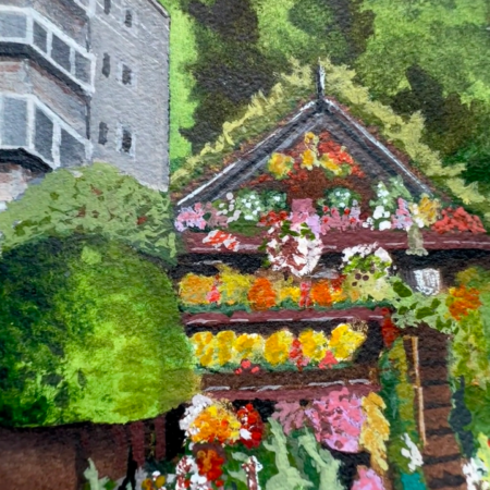 Alki Flower Houses | Original Watercolor
