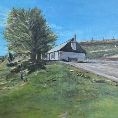 Cottage in Scotland | Original Acrylic on Canvas Board
