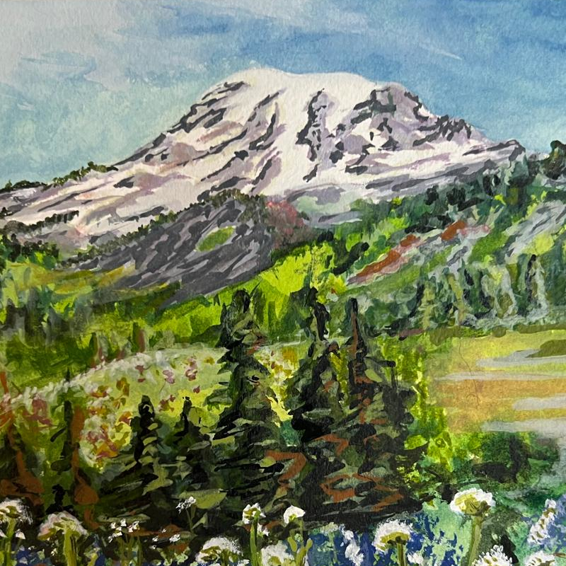 Mount Rainier | Original Watercolor