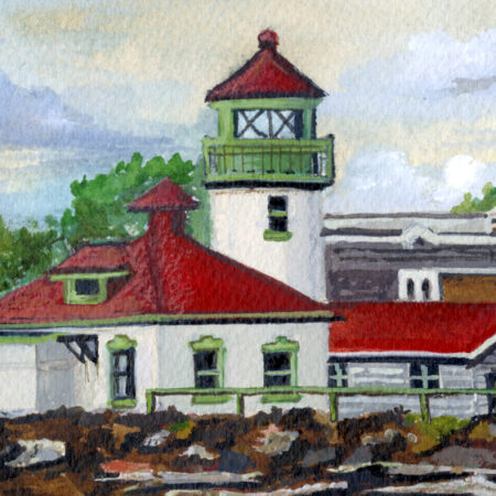 Alki Light House - Closeup