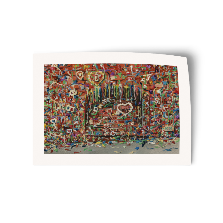 The Gum Wall | Watercolor Vinyl Sticker