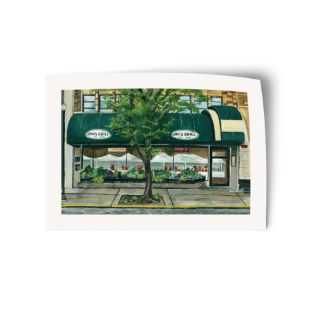 Jak's Grill | Watercolor Vinyl Sticker
