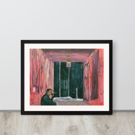 It's Always You Heated Rivalry framed art print in black, 16x20