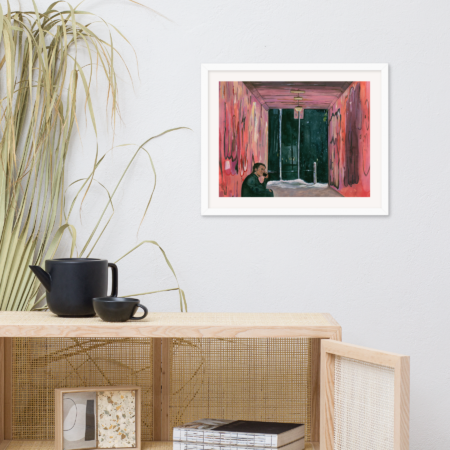 It's Always You Heated Rivalry framed art print in white, 16x20