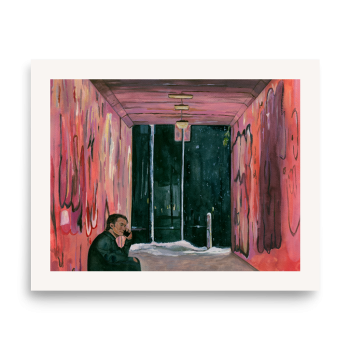 It's Always You Heated Rivalry art print — Ilya and Shane in the Moscow tunnel, 8x10 poster
